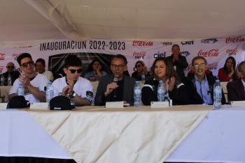 Se realiza inauguración de Liga Olmeca con presencia de ligamayoristas Luis y Ramón Urías