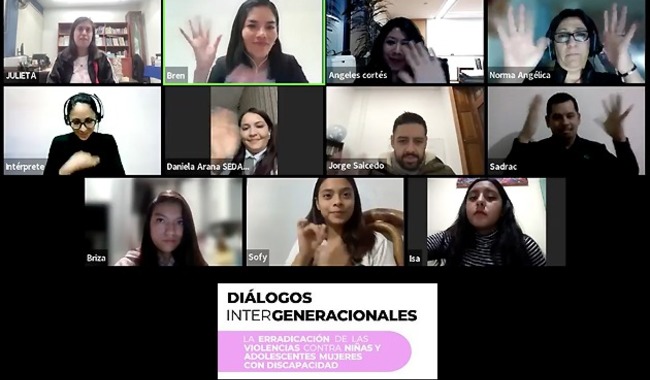 SE del Sipinna realiza diálogo entre adolescentes mujeres con discapacidad y autoridades