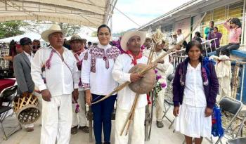En Pueblo Nuevo, presidente López Obrador informa avances del Plan de Justicia para el Pueblo Au’dam