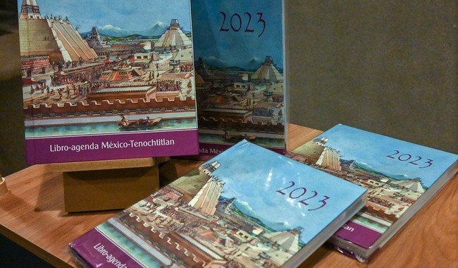 Presentan en el Museo del Templo Mayor el libro-agenda México-Tenochtitlan 2023