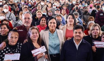 El amor al pueblo se materializa con la pensión para personas adultas mayores: Ariadna Montiel 