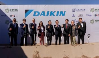 SRE participa en la colocación de la primera piedra de la nueva planta de Daikin Manufacturing México en SLP