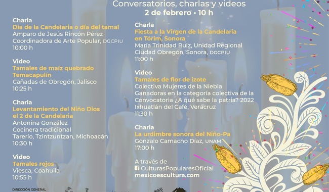 La DGCPIU dedicará jornada virtual a la importancia ceremonial, social y gastronómica de La Candelaria