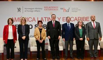El canciller Ebrard inaugura el primer Retiro sobre Mediación para América Latina y el Caribe del Foro de Oslo