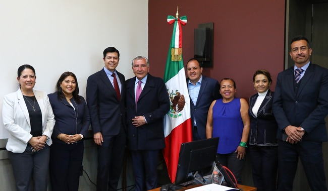 Se reúne secretario de Gobernación con gobernador de Morelos y legisladores de esa entidad