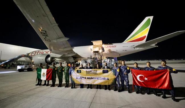 Envía México 100 toneladas de ayuda humanitaria a Turquía