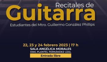 Estudiantes de la Escuela Superior de Música del Inbal demostrarán formación académica en recitales de guitarra