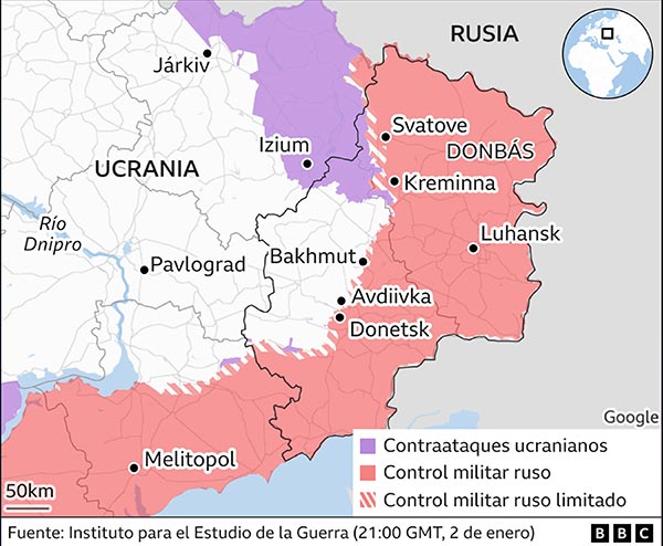 Guerra entre Ucrania y Rusia será el epicentro de la agenda global en 2023, alerta experta