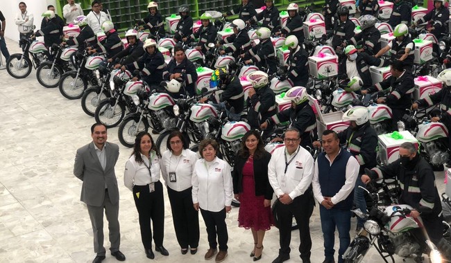SEPOMEX entrega 50 motocicletas para renovar su flotilla de distribución