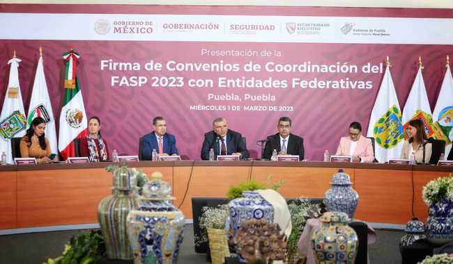Gobierno de México firma convenios para fortalecer la seguridad pública en 11 estados del centro del país