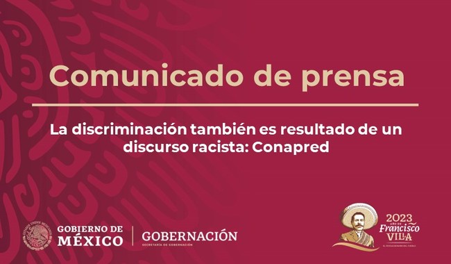 Conapred alerta sobre discriminación racial en México y reitera compromiso en su eliminación