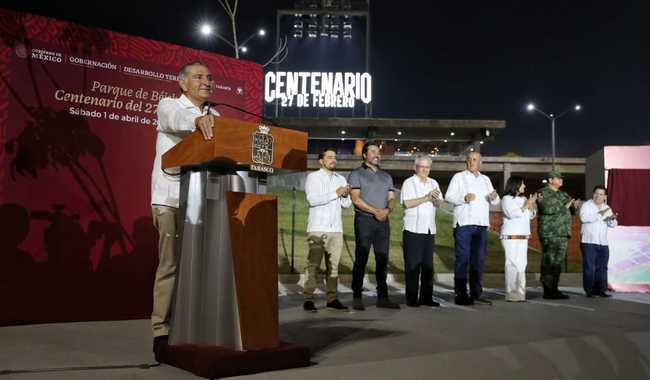 Reinauguran Parque de Béisbol Centenario del 27 de Febrero en Villahermosa, Tabasco