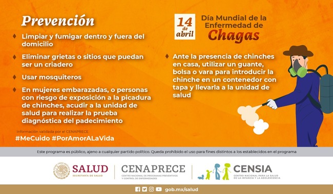 Enfermedad de Chagas en México: 860 casos diagnosticados en 2022 y acciones para prevenir su propagación
