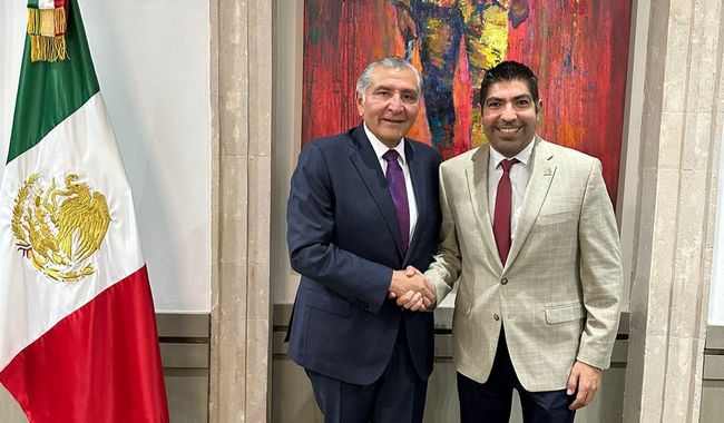 Secretario de Gobernación se reúne con alcalde de Ensenada para fortalecer coordinación y seguridad