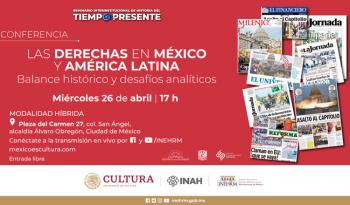 Inehrm invita a reflexionar sobre las derechas en México y América Latina y la guerrilla de la Liga 23 de Septiembre