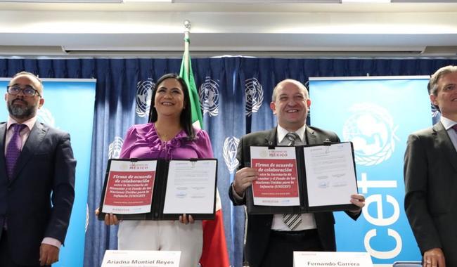 Secretaría de Bienestar y Unicef firman convenio para proteger los derechos de la infancia y adolescencia en México