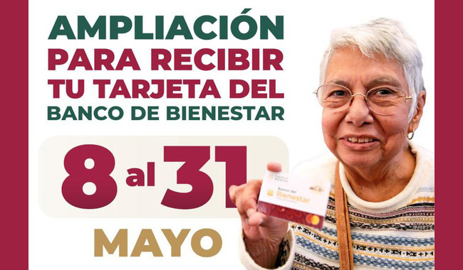 Amplían plazo para recoger tarjeta del Banco del Bienestar en Ciudad de México