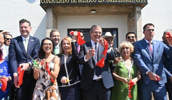 Canciller Marcelo Ebrard Inaugura Nuevo Consulado Mexicano en Oklahoma para Fortalecer Comercio y Protección a Mexicanos
