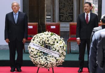 Martí Batres Guadarrama se une a AMLO en el 151 Aniversario Luctuoso de Benito Juárez García