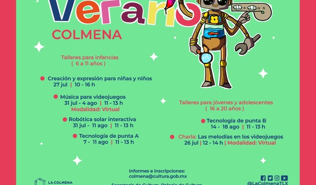 Verano Colmena 2023: Tecnologías creativas para niñas, niños y jóvenes en Tlaxcala