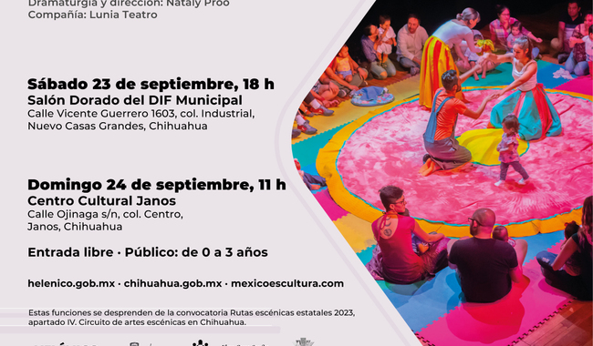 Circuito de Artes Escénicas Chihuahua: 18 funciones gratuitas para todas las edades