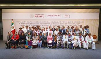 Instalación de la Comisión Presidencial para la Protección de Lugares Sagrados y Rutas de Peregrinación Indígena