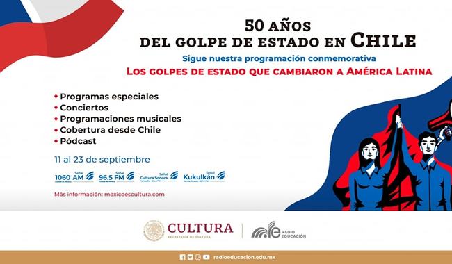 Radio Educación Conmemora el Golpe de Estado en Chile con Programación Especial de Pódcast y Retransmisiones