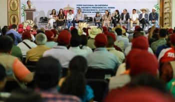 Foro nacional en defensa del decreto presidencial sobre maíz transgénico y agroecología