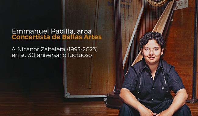 Homenaje a Nicanor Zabaleta: Conferencia y recital con el arpista Emmanuel Padilla Holguín