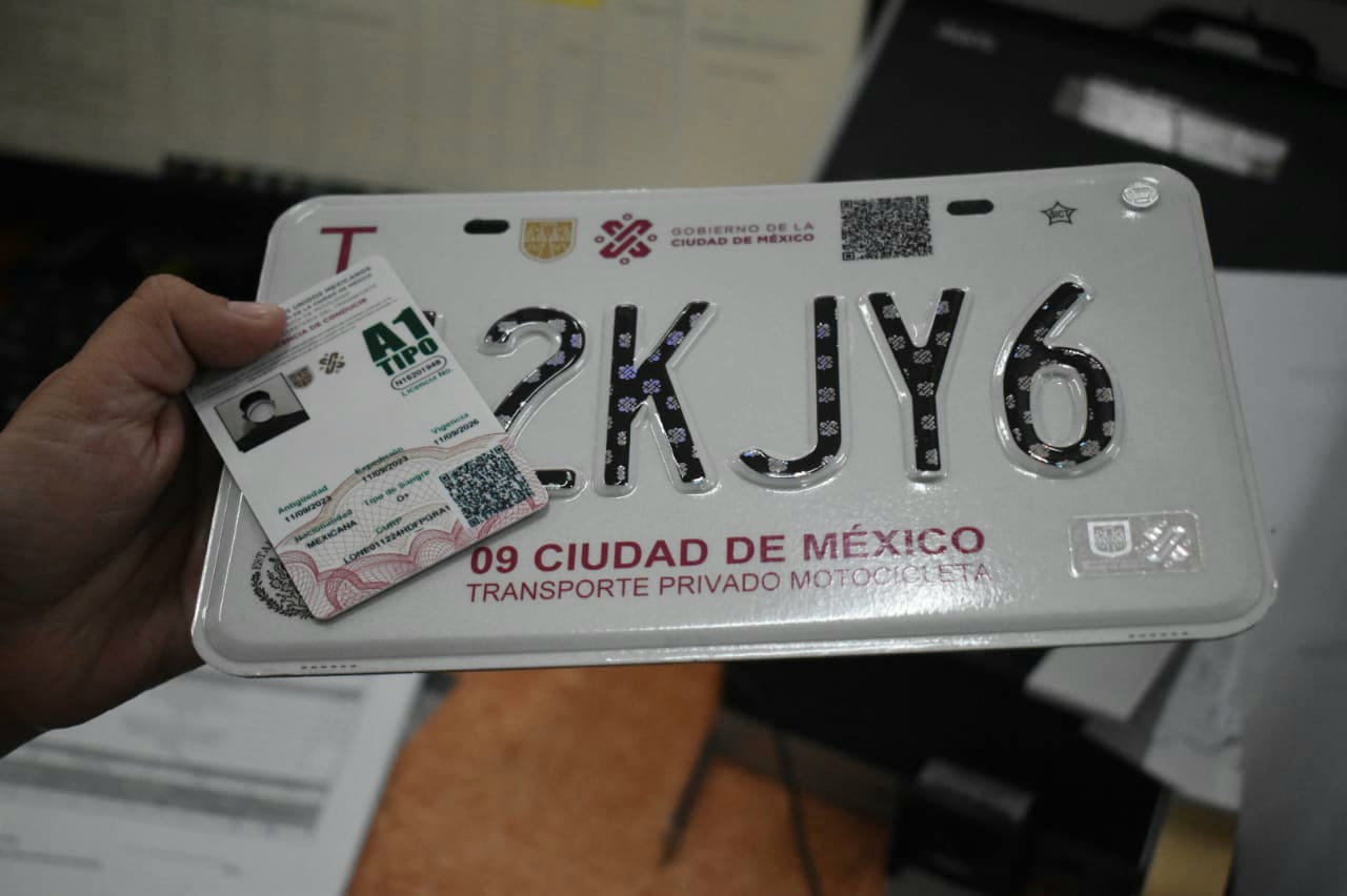 Aumenta expedición de licencias y placas para motocicletas en la ciudad de México en 2023 
