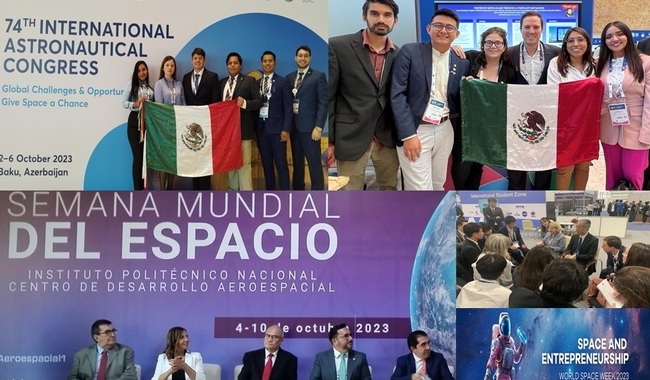 México brilla en la Semana Mundial del Espacio y el Congreso Internacional de Astronáutica 2023