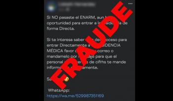 Advertencia sobre fraudes en examen ENARM: plataforma inviolable garantiza autenticidad 