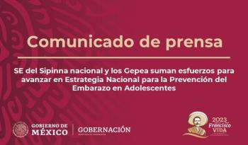 Secretaría de gobernación destaca el compromiso de los grupos estatales para la prevención del embarazo en adolescentes 