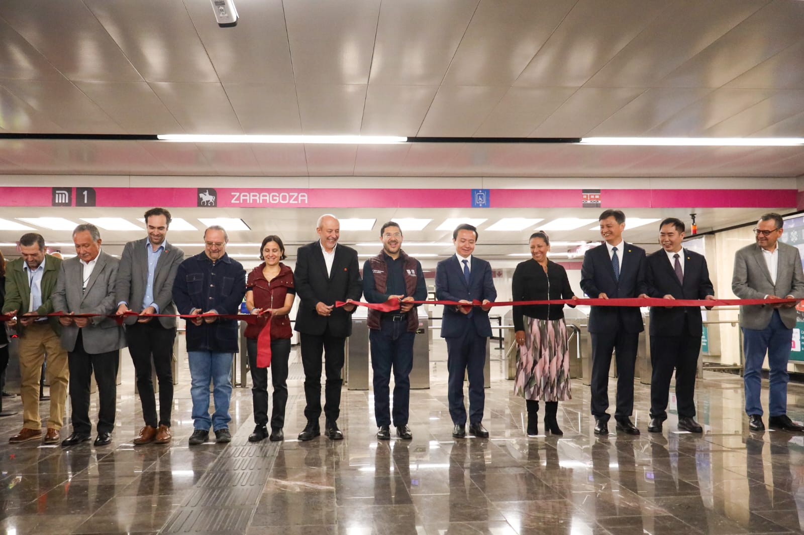 Martí Batres inaugura la primera fase de modernización de la línea 1 del metro de la CDMX