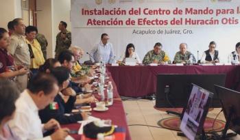 Gobierno de México refuerza tareas de ayuda en Guerrero tras el huracán Otis