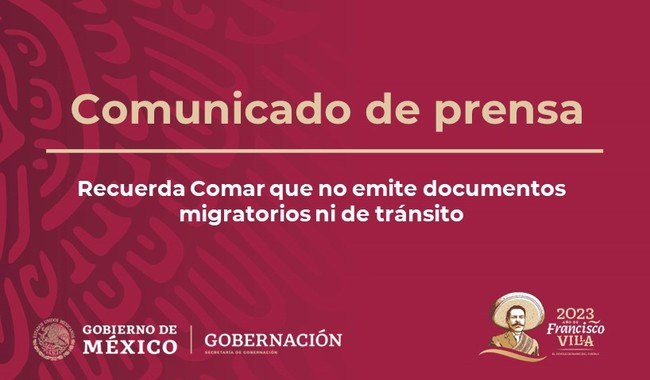 Comar informa: no emite documentos migratorios ni de tránsito ante el aumento de solicitudes de refugio 