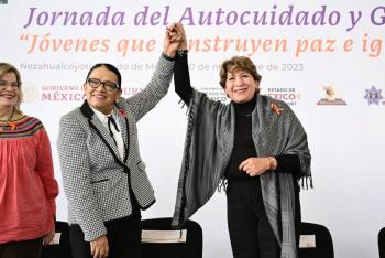 Delfina Gómez destacada por Rosa Icela como una de las gobernadoras consentidas de AMLO