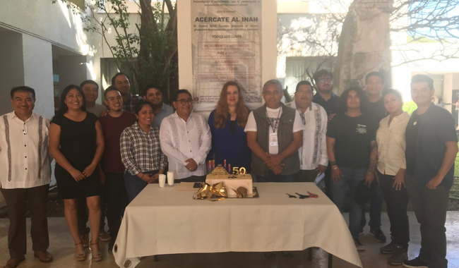 Celebración de 50 años del centro INAH Yucatán con el séptimo simposio de cultura maya ichkaantijoo
