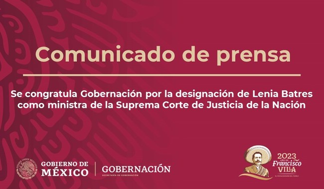 Lenia Batres Guadarrama es designada ministra de la SCJN por el presidente López Obrador 