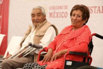 Adultos mayores y personas con discapacidad en Edomex reciben aumento en sus pensiones para el bienestar