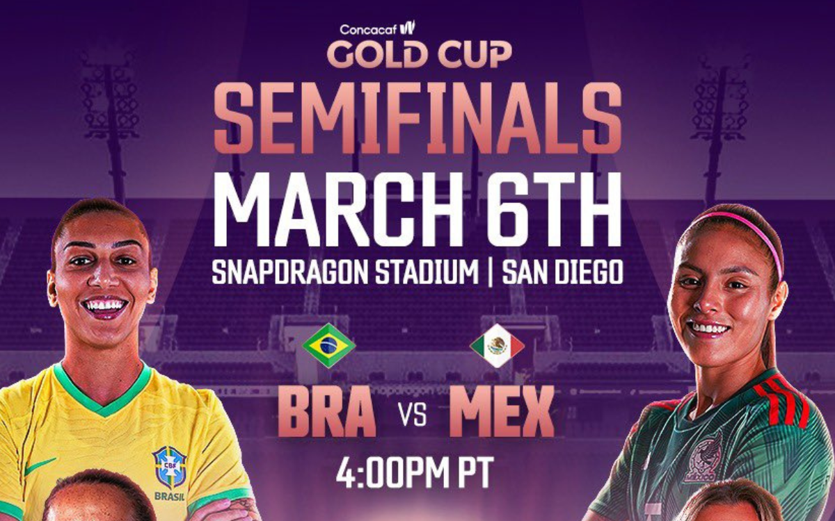 México vs. Brasil semifinal de la copa oro femenil 2024 