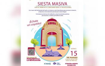 Siesta masiva en CDMX: ¡Únete al evento por el Día Mundial del Sueño!