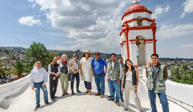 Secretaría de Cultura supervisa restauración del Templo de San Lorenzo Mártir en Milpa Alta