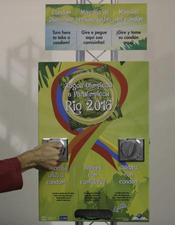 Preparativos para el romance Olímpico con 220,000 condones gratuitos