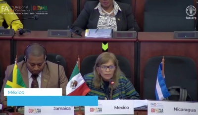 México promueve sistemas agroalimentarios sostenibles en la Conferencia Regional de la FAO