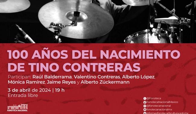 Homenaje a Tino Contreras: 100 años de su legado musical en la Fonoteca Nacional