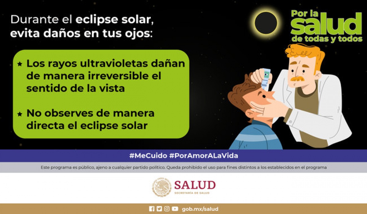 Alerta de Salud: Riesgos de Observar el Eclipse Solar sin Protección en México