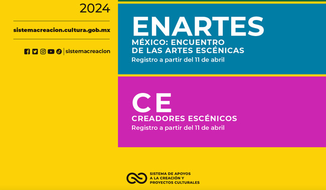 Convocatorias 2024: México en escena, encuentro de las artes escénicas y creadores escénicos 