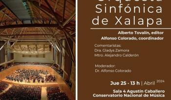 Inbal presenta libro sobre la historia de la Orquesta Sinfónica de Xalapa
