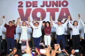 Claudia Sheinbaum promete rehabilitar pozos para garantizar abasto de agua en Ecatepec